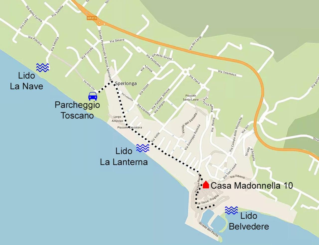 Casa Vacanza Madonnella 10 Sperlonga Buitenkant foto